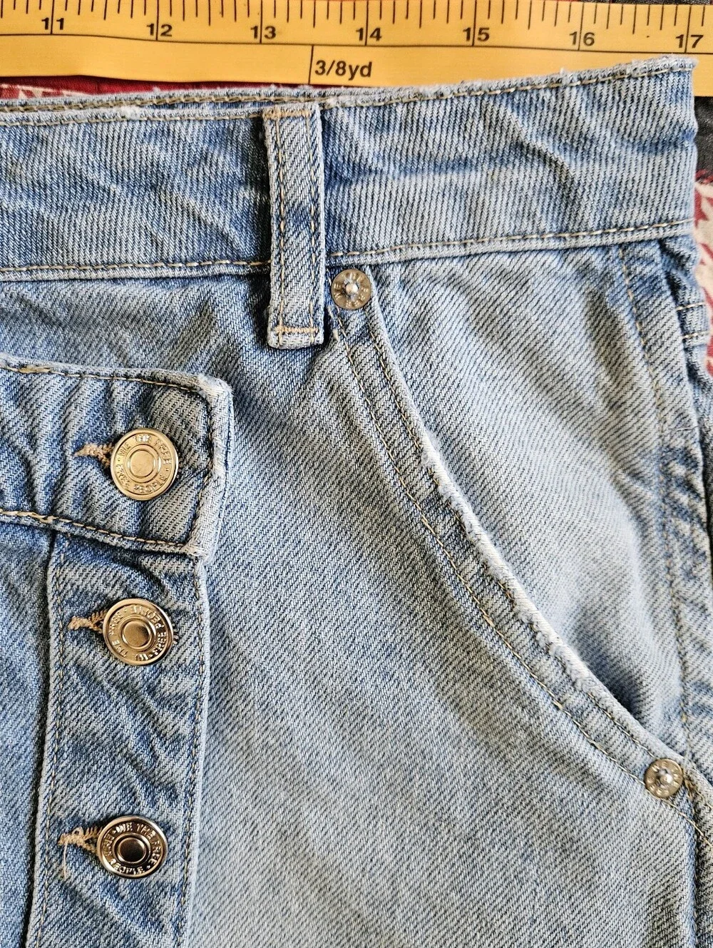 Free People Wynne Denim Skirt Size 29